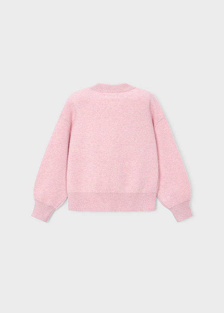 Cardigan da bambina Mayoral 4326 rosa - dettaglio 1