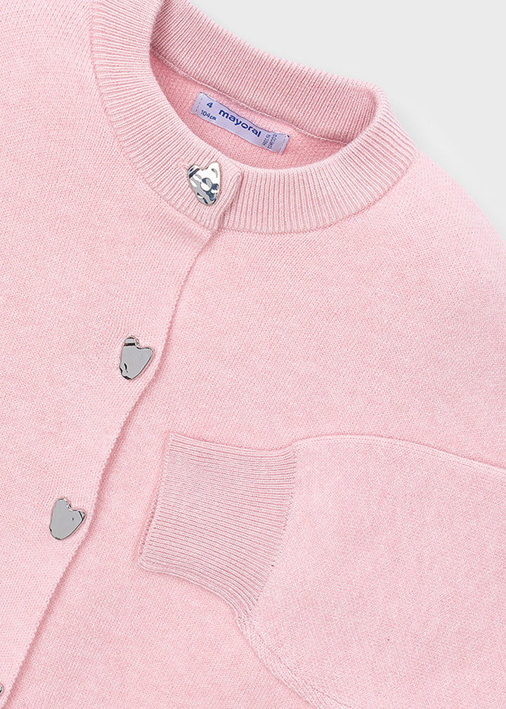 Cardigan da bambina Mayoral 4326 rosa - dettaglio 2