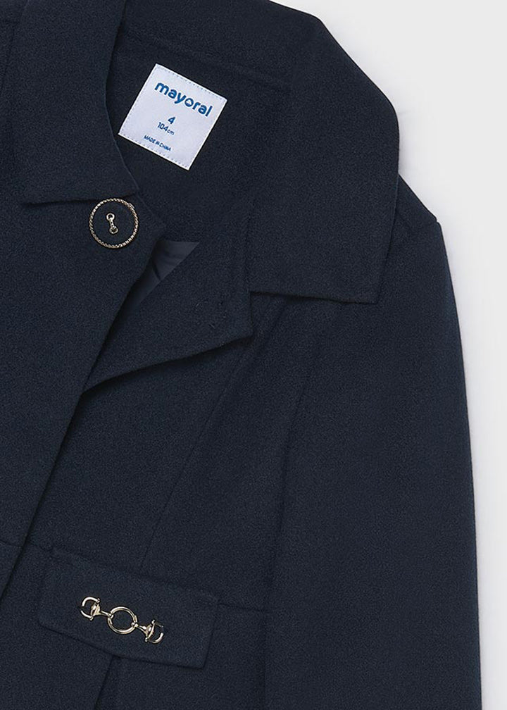 Cappotto da bambina Mayoral 4413 blu navy - dettaglio 2