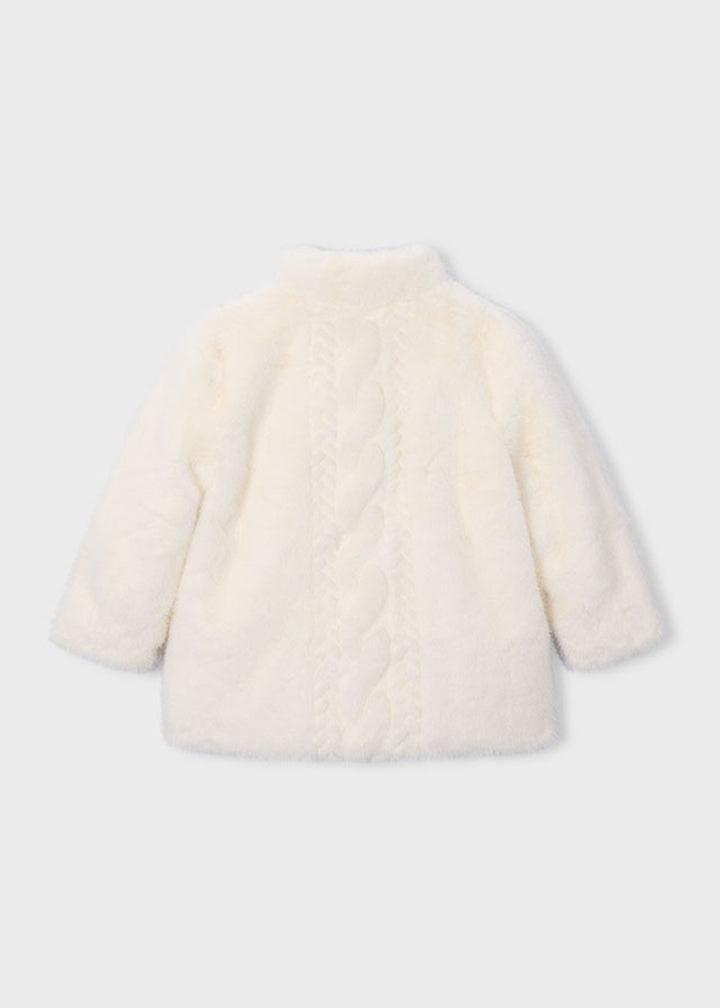 Cappotto da bambina Mayoral 4415 panna - dettaglio 1