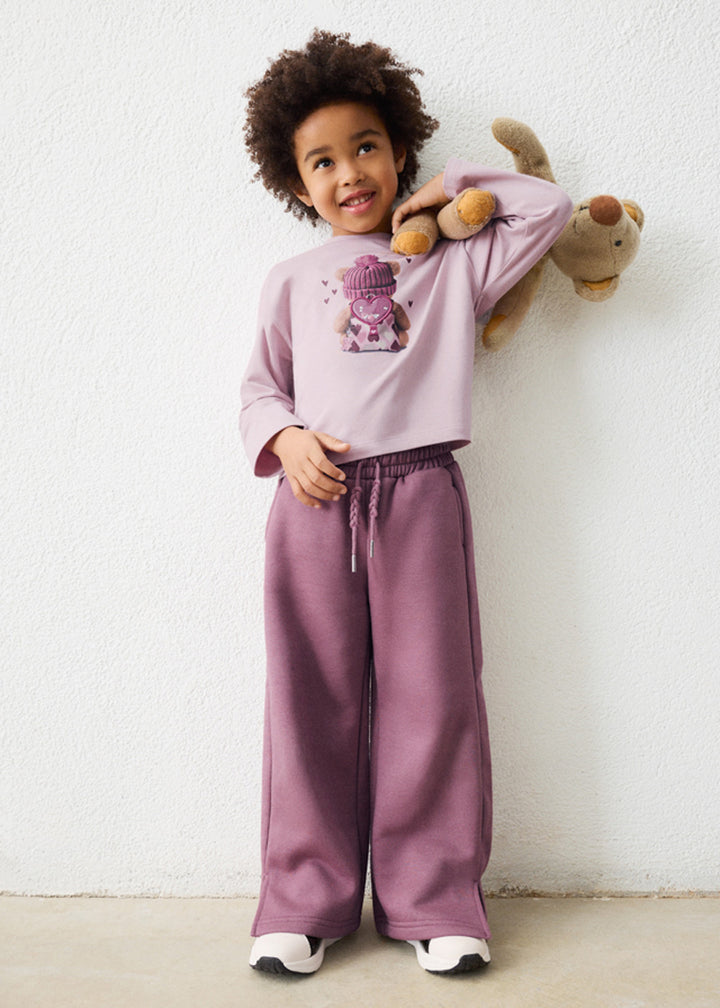Pantalone da bambina Mayoral 4518 viola - dettaglio 3