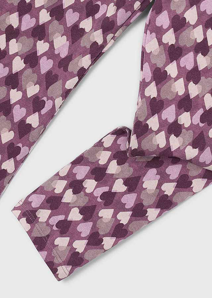 Leggings da bambina Mayoral 4701 malva fantasia - dettaglio 2