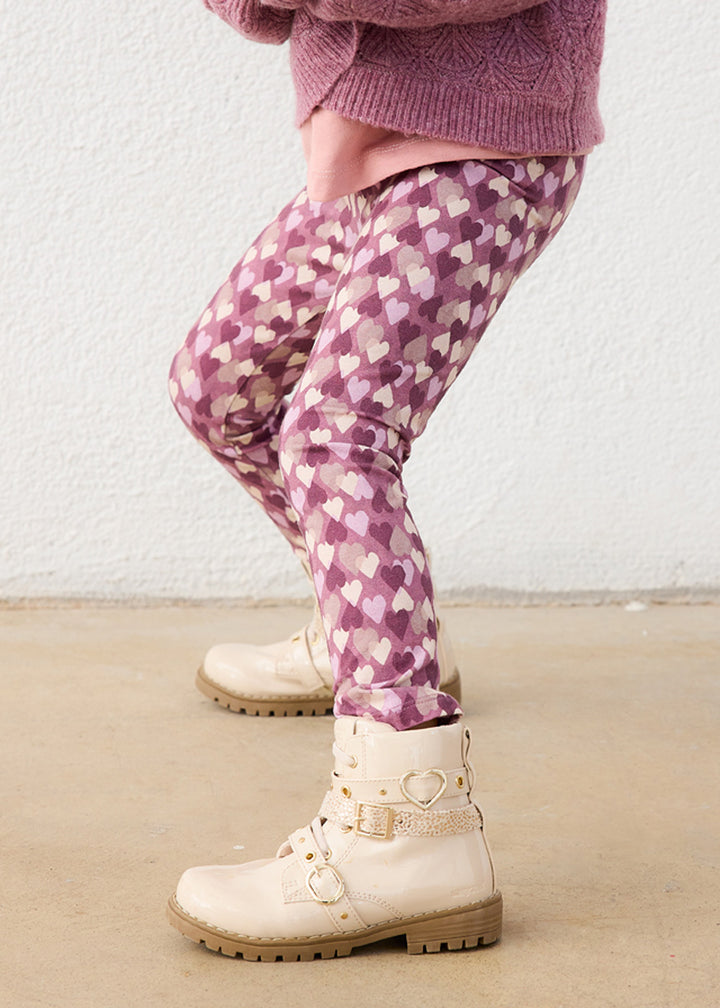 Leggings da bambina Mayoral 4701 malva fantasia - dettaglio 4