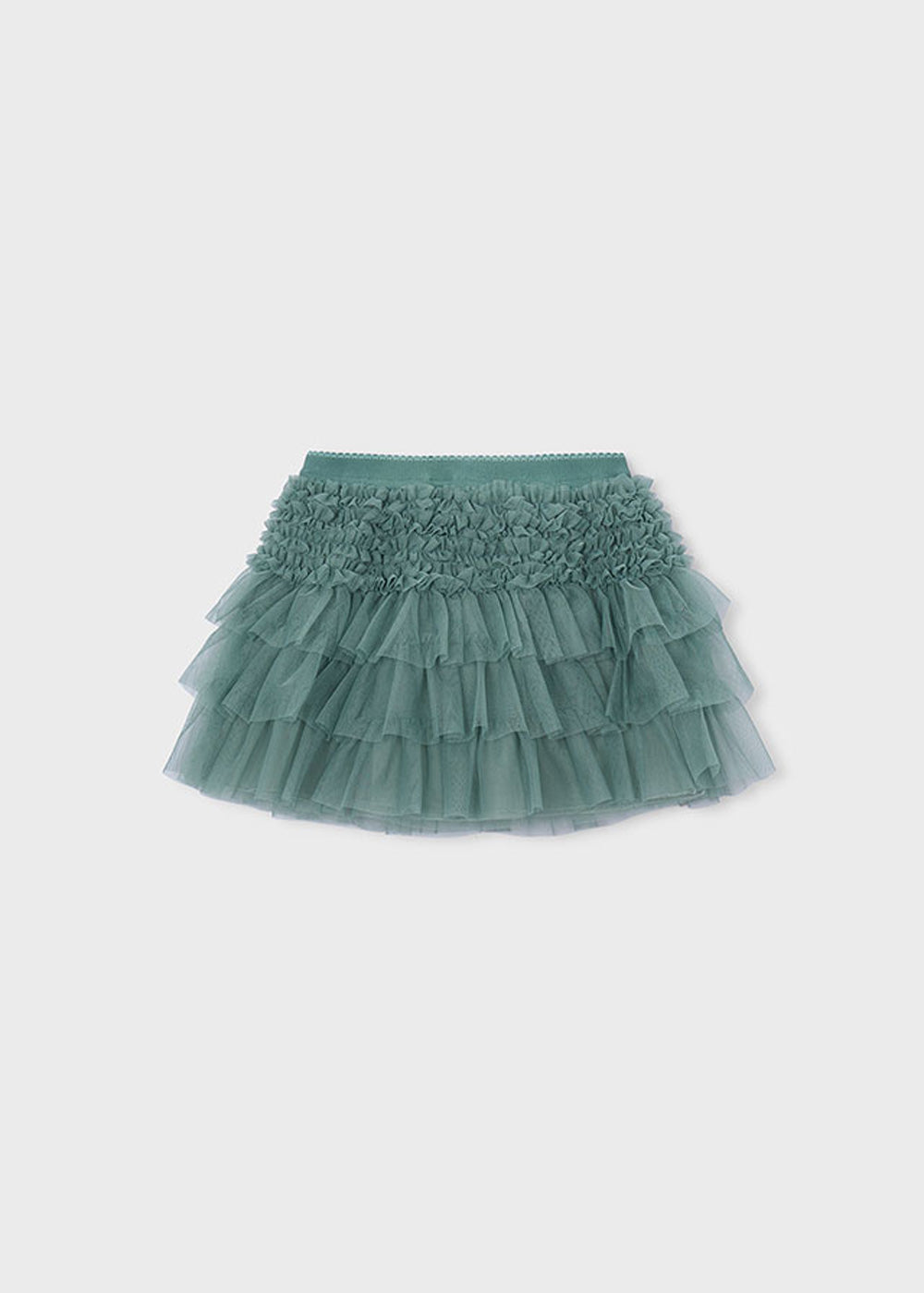 Gonna da bambina Mayoral 4906 verde in tulle - dettaglio 1