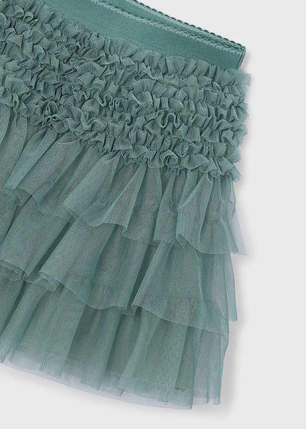 Gonna da bambina Mayoral 4906 verde in tulle - dettaglio 2
