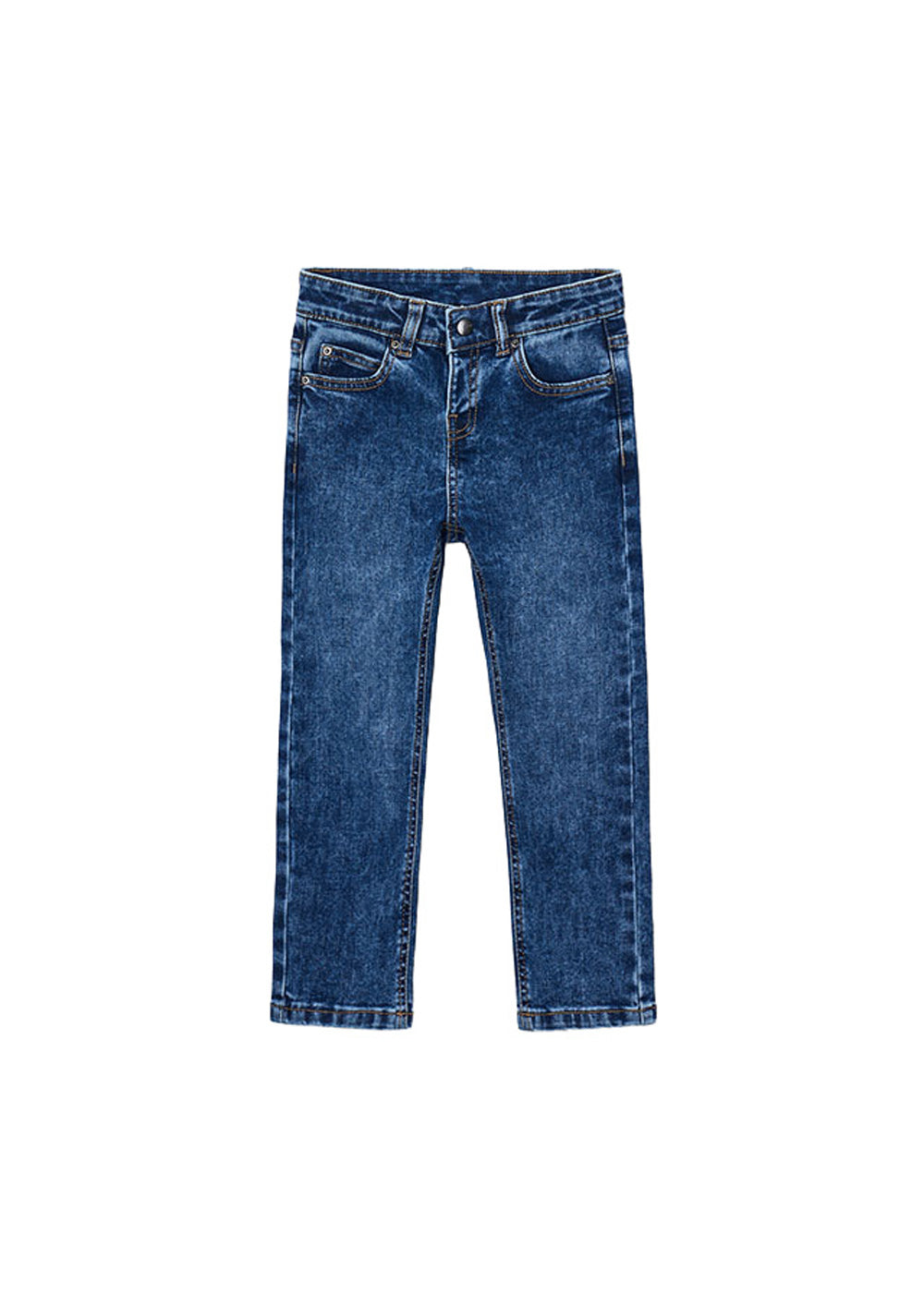Pantalone da bambino Mayoral 540 denim blu - vista frontale
