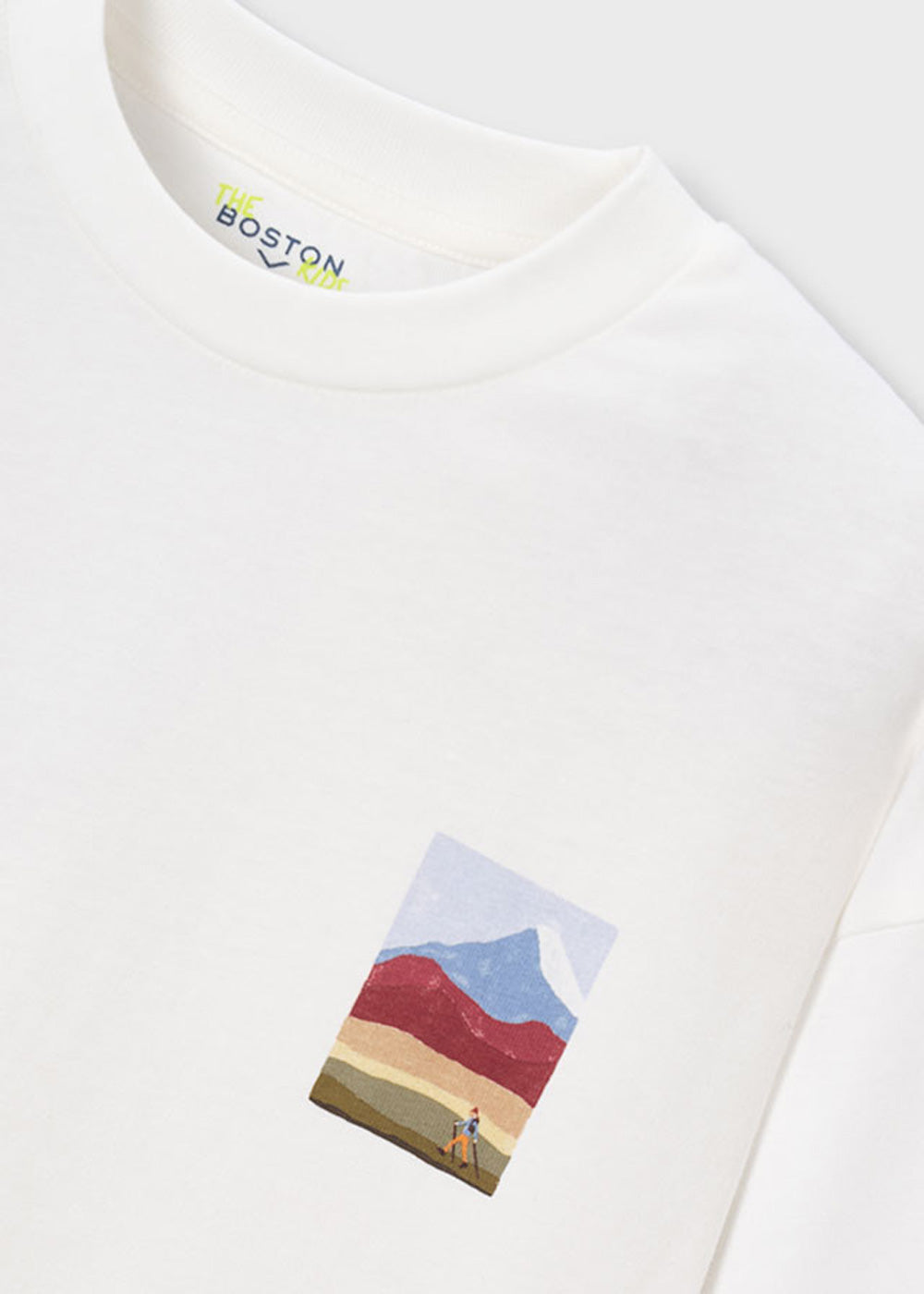 T-shirt da bambino Mayoral 7054 bianca - dettaglio 2