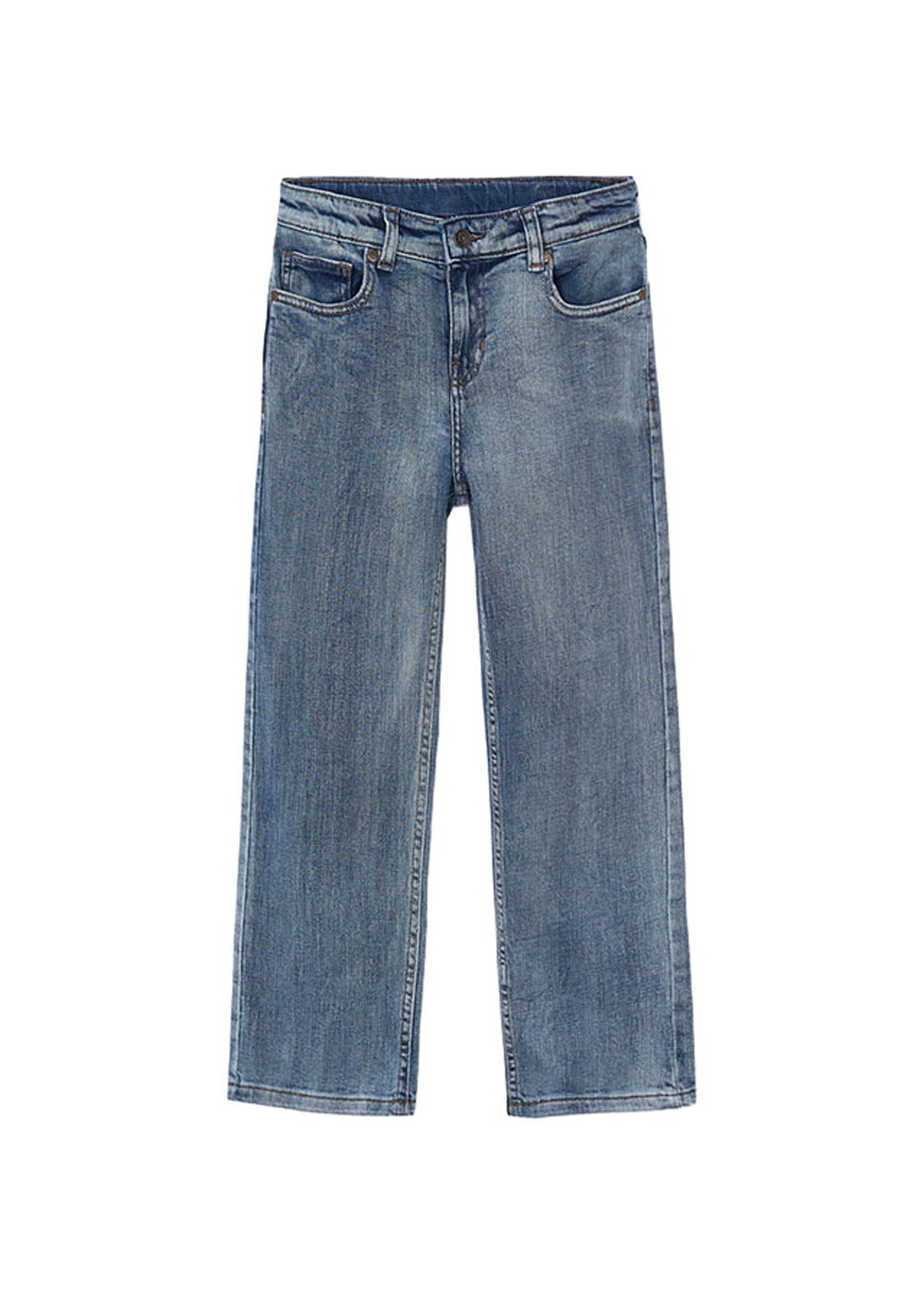 Pantalone da bambino Mayoral 7521 denim chiaro - vista frontale