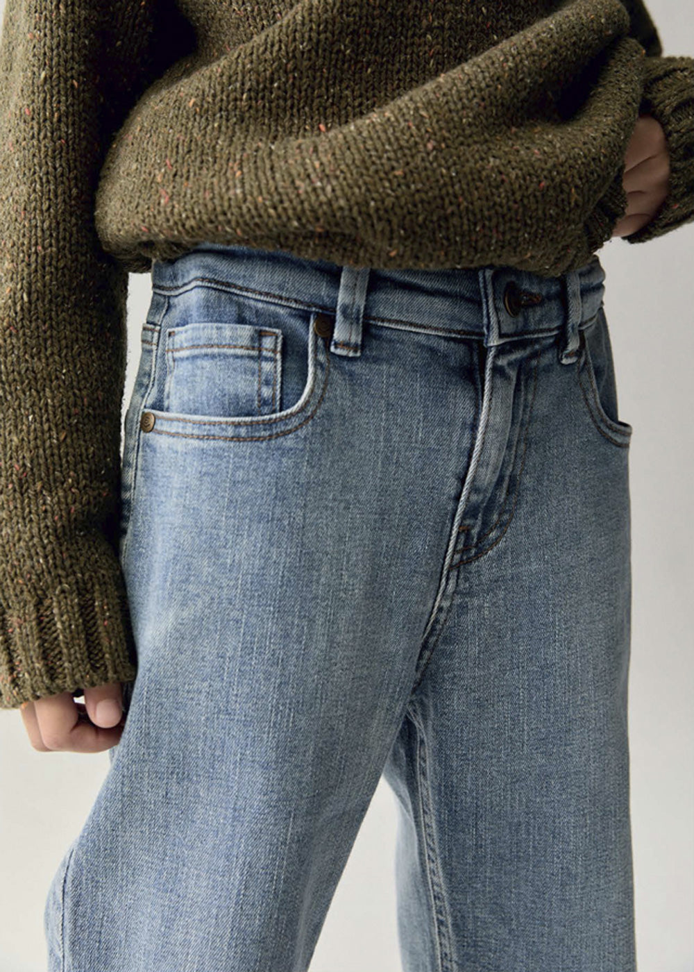 Pantalone da bambino Mayoral 7521 denim chiaro - dettaglio 4