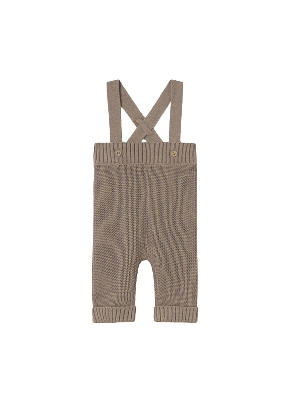 Pantalone con bretelle marrone Mayoral modello 2528
