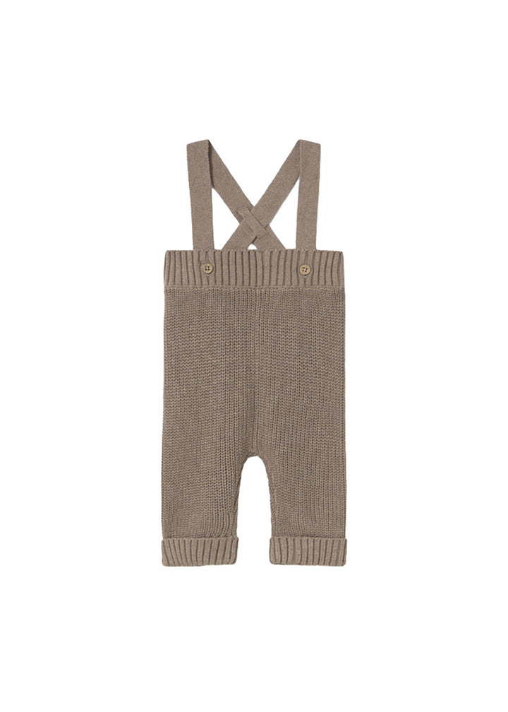 Pantalone con bretelle marrone Mayoral modello 2528