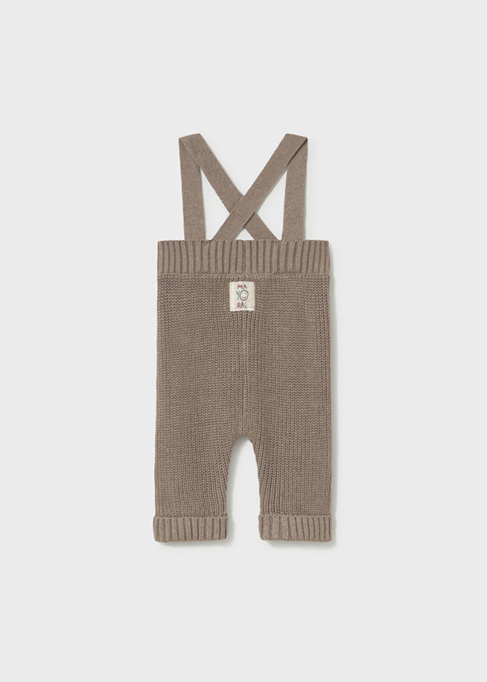 Pantalone con bretelle marrone Mayoral vista posteriore