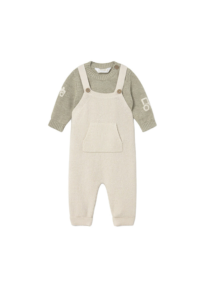 Salopette neonato ecrù Mayoral modello 2603