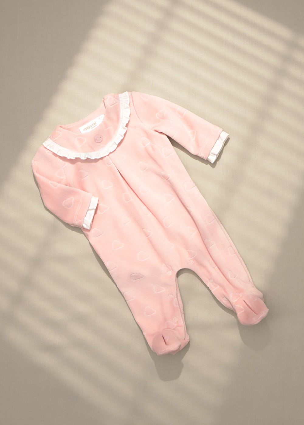 Tutina neonata rosa Mayoral foto ambientata