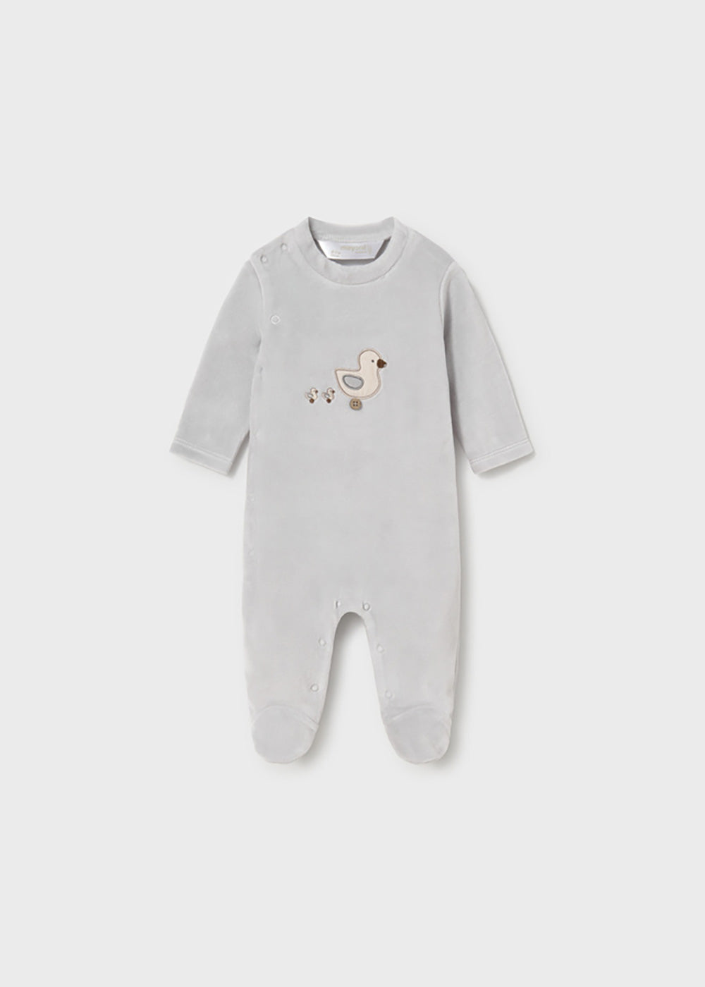 Tutina neonato grigio chiaro Mayoral vista posteriore