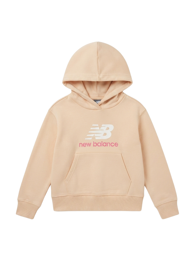 Felpa con cappuccio bambina beige New Balance – LAKG0270