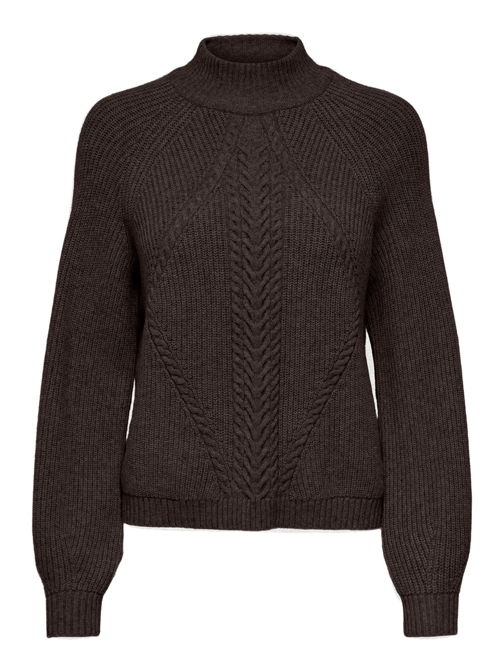 Pullover donna marrone Only - vista frontale