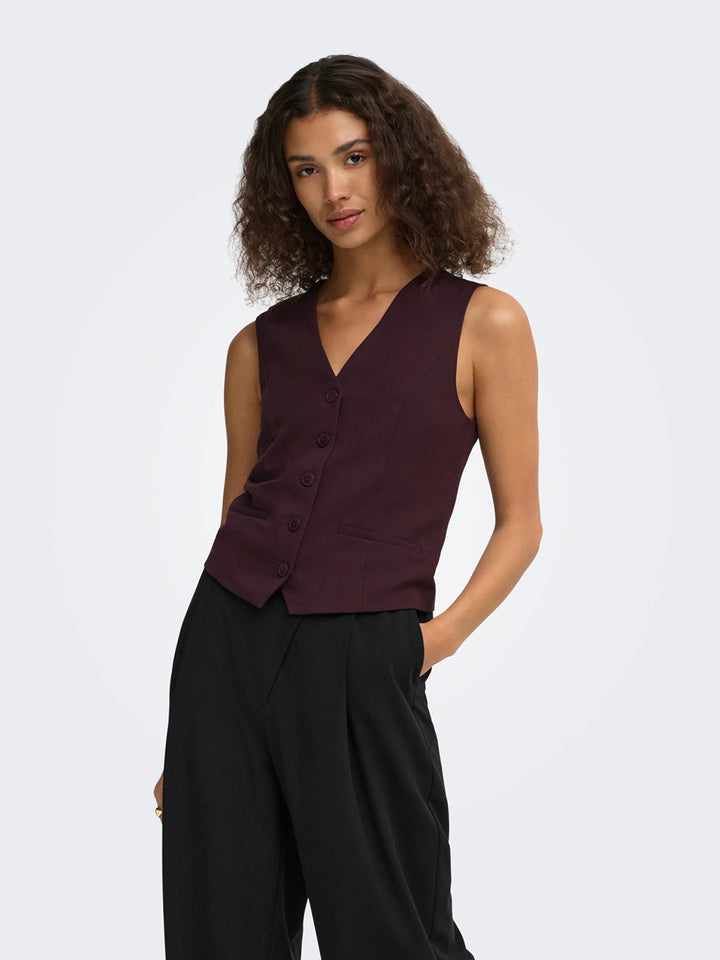 ONLY Gilet ONLY da DONNA - Rosso