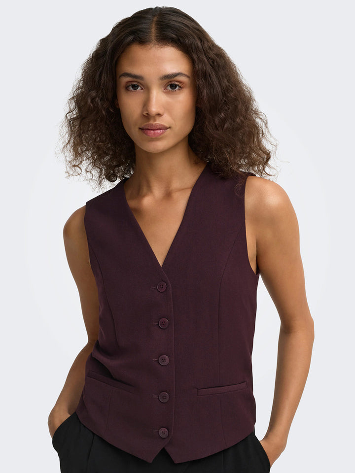 ONLY Gilet ONLY da DONNA - Rosso