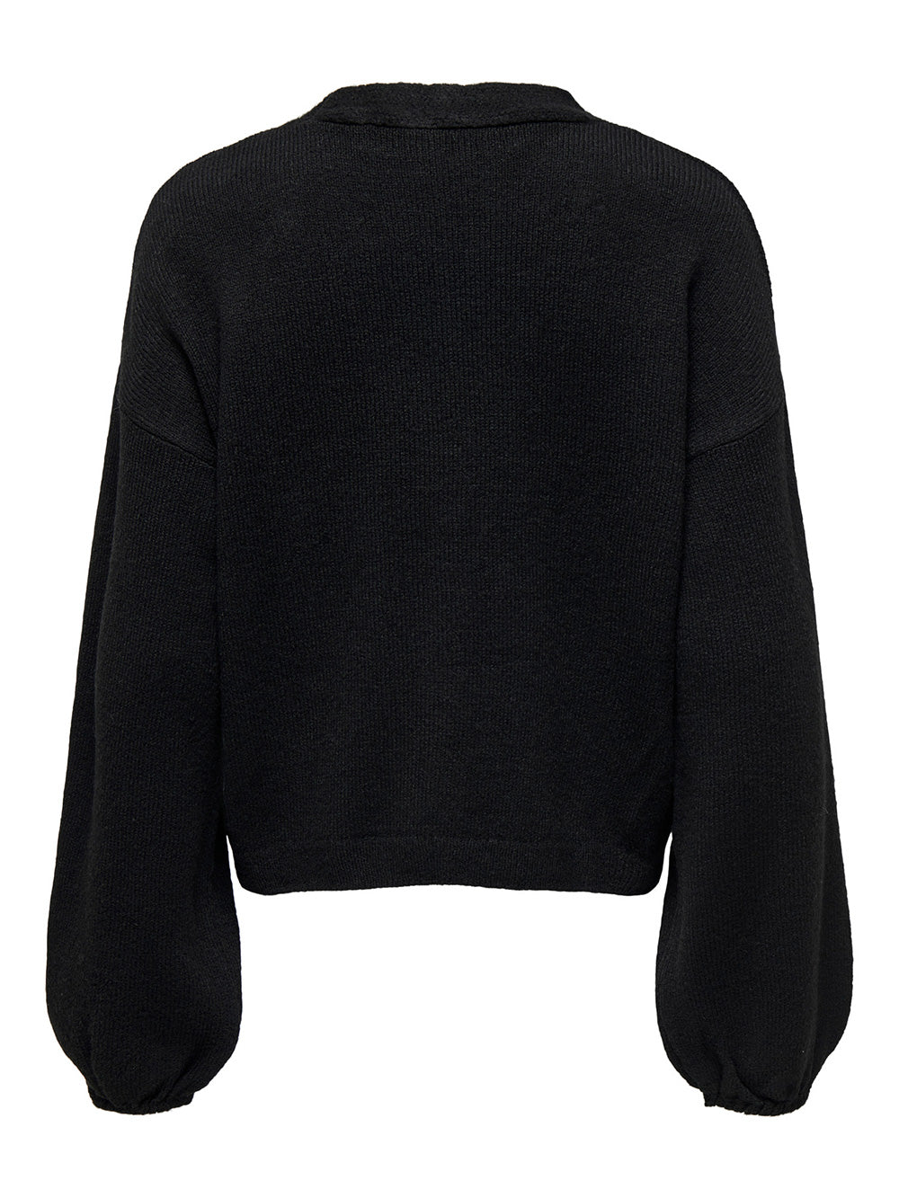 Cardigan nero ONLY donna vista posteriore