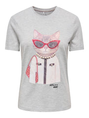 T-shirt donna grigio Only – 15353246