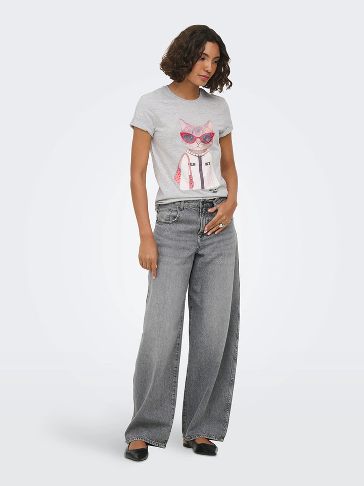 ONLY T-shirt ONLY da DONNA - Grigio