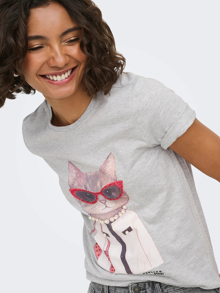 ONLY T-shirt ONLY da DONNA - Grigio