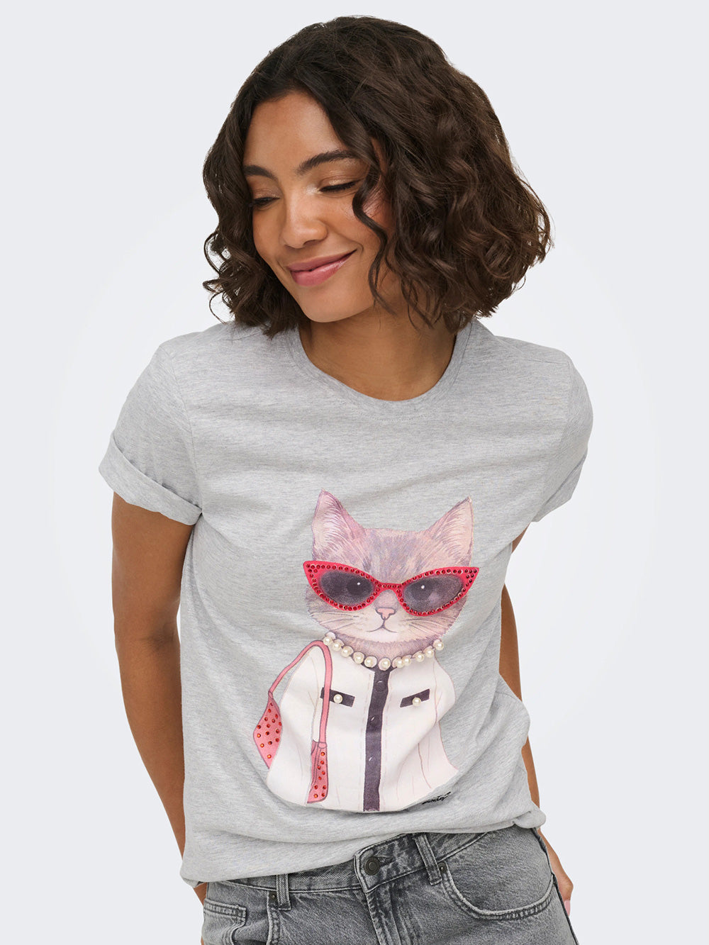 ONLY T-shirt ONLY da DONNA - Grigio