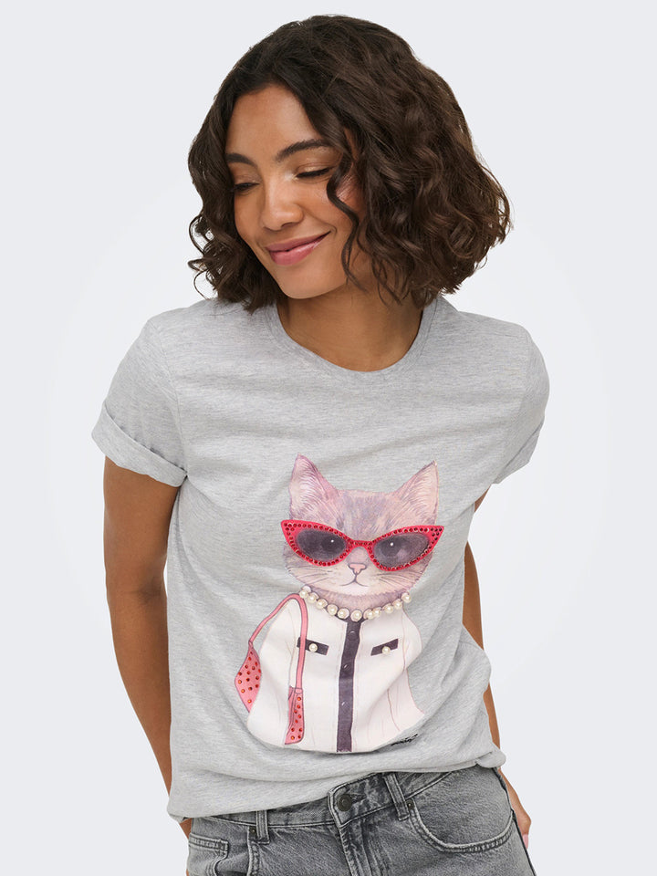 ONLY T-shirt ONLY da DONNA - Grigio