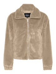 Giubbotto beige effetto pelliccia donna ONLY – 15373829