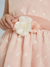 Vestito bambina organza bordato