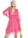 Bright pink women's dress