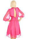 Bright pink women's dress
