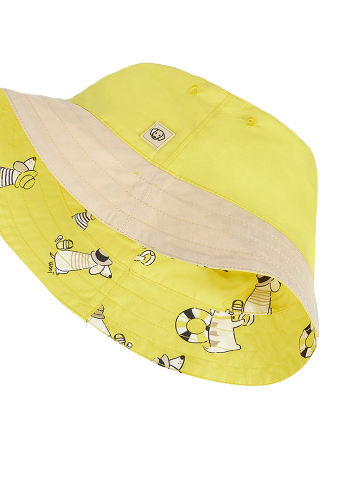 Reversible printed baby hat