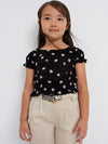 Black girl's blouse with embroidery