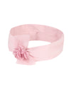 Pink baby headband with bow