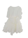 Vestito comunione bambina manica velo