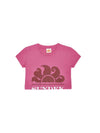 Cropped t-shirt bambina ibisco
