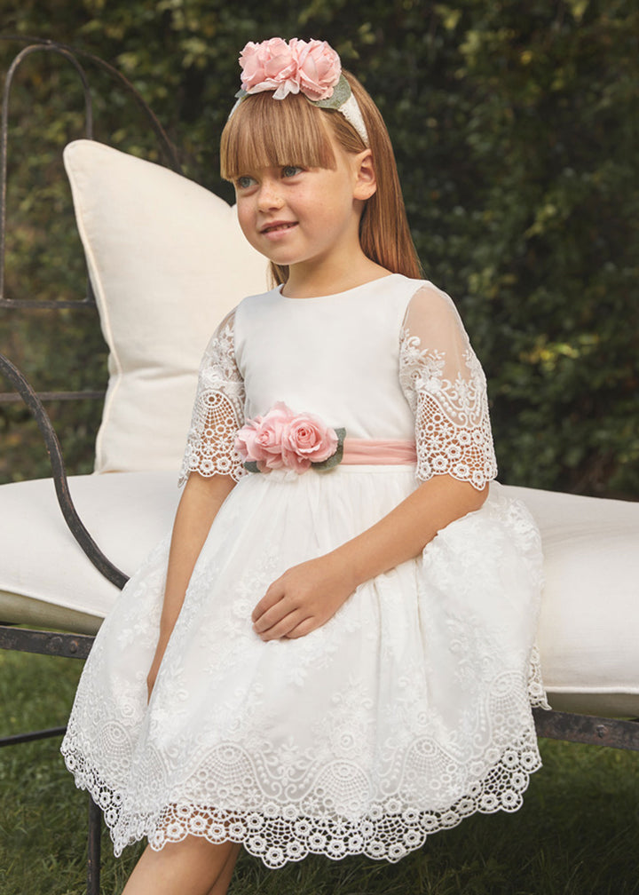 ABEL AND LULA Dress for GIRL - Cream