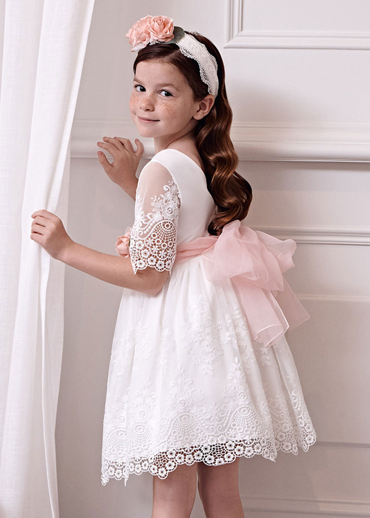 ABEL AND LULA Dress for GIRL - Cream