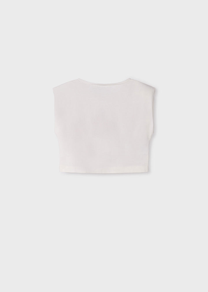 T-shirt ABEL E LULA da BAMBINA - Ecrù
