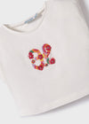 T-shirt ABEL E LULA da BAMBINA - Ecrù