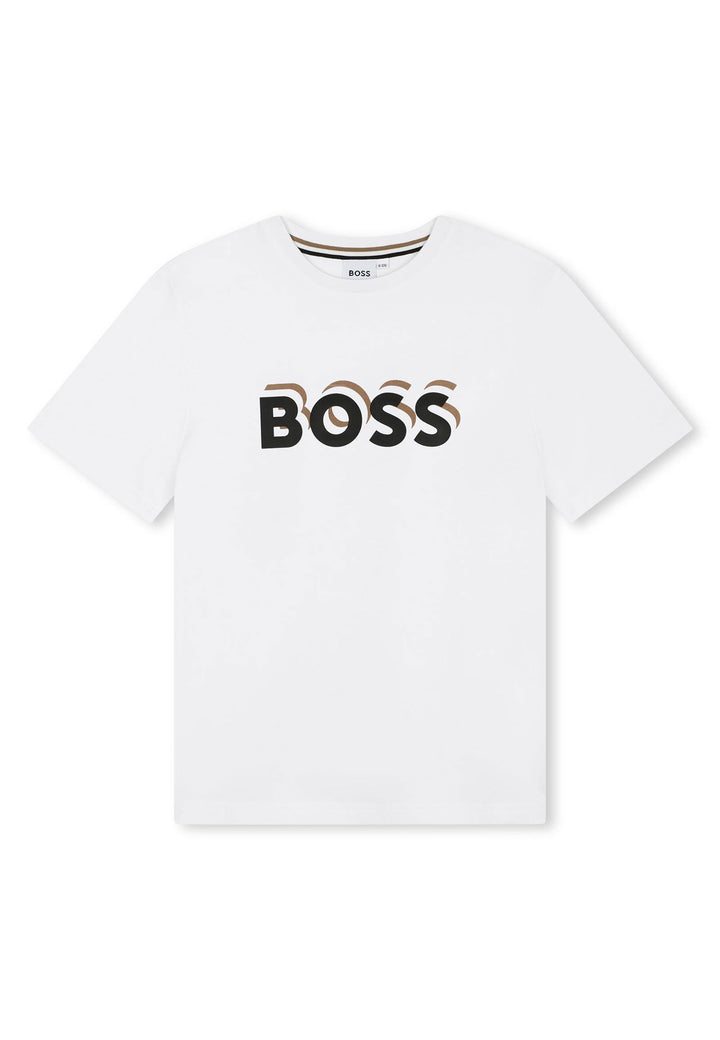 T-shirt BOSS da BAMBINO - Bianco