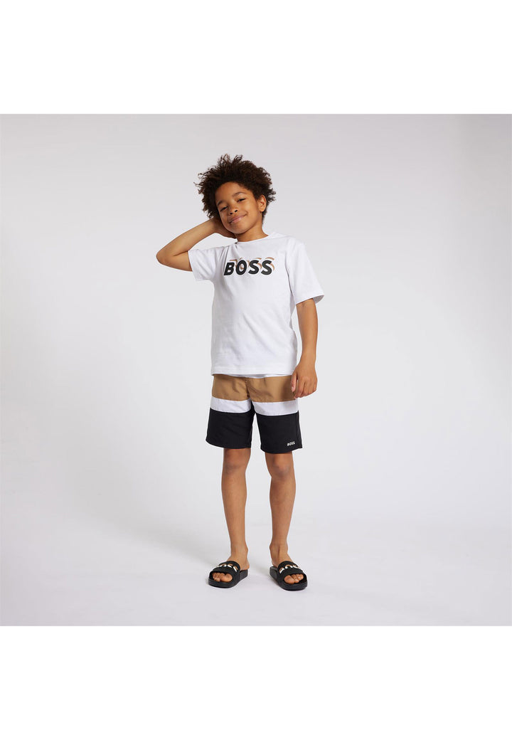 T-shirt BOSS da BAMBINO - Bianco