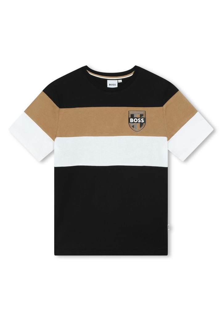 T-shirt BOSS da BAMBINO - Nero