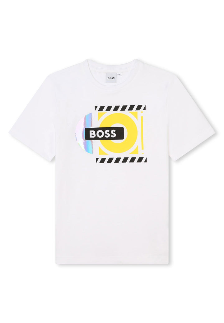 T-shirt BOSS da BAMBINO - Bianco