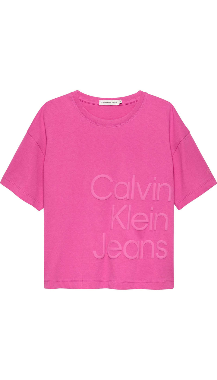 T-shirts and Tops CALVIN KLEIN JEANS for GIRLS - Pink Amour