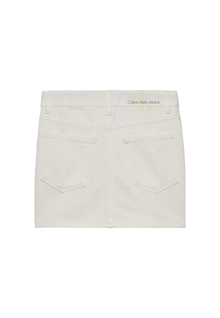 Gonna CALVIN KLEIN JEANS da BAMBINA - White Denim