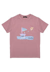 T-shirt DANIELE ALESSANDRINI da BAMBINO - ANTIQUE PINK