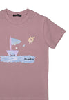 T-shirt DANIELE ALESSANDRINI da BAMBINO - ANTIQUE PINK